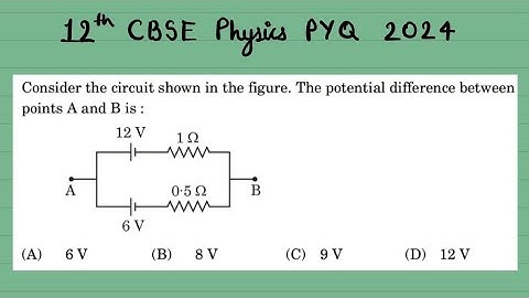 XII Physics Consider the circuit shown in the figure. 