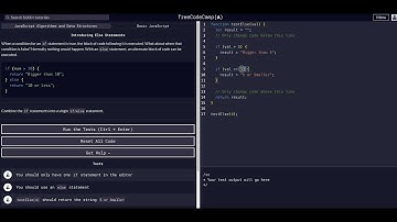Introducing Else Statements - Free Code Camp Help - Basic Javascript - Algorithms & Data Structures