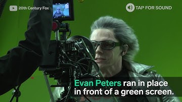 This is how they film the X-Men scenes where Quicksilver runs 20,000 mph
