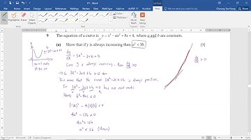 𝐆𝐂𝐄 𝐎 𝐋𝐞𝐯𝐞𝐥 𝐀𝐝𝐝𝐢𝐭𝐢𝐨𝐧𝐚𝐥 𝐌𝐚𝐭𝐡𝐞𝐦𝐚𝐭𝐢𝐜𝐬 - 𝟐𝟎𝟐𝟐 𝐏𝟏 𝐐𝟗 [𝐈𝐧𝐜𝐫𝐞𝐚𝐬𝐢𝐧𝐠 𝐅𝐮𝐧𝐜𝐭𝐢𝐨𝐧𝐬 & 𝐂𝐮𝐛𝐢𝐜 𝐄𝐪𝐮𝐚𝐭𝐢𝐨𝐧𝐬]