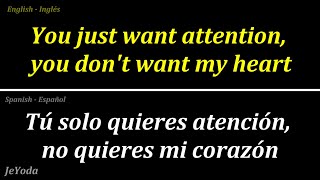 Attention •|Charlie Puth|• Lyric + Subitulado Letra en Español •🎼