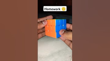 Classwork vs Homework vs Test vs Exam || #classwork #homework #test #exam #rubikcube #cubing #viral