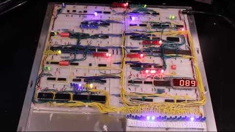 8-Bit Breadboard Computer Fibonacci Sequence