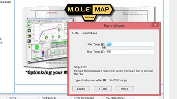 How to select Process - Paste in M.O.L.E.® MAP Software