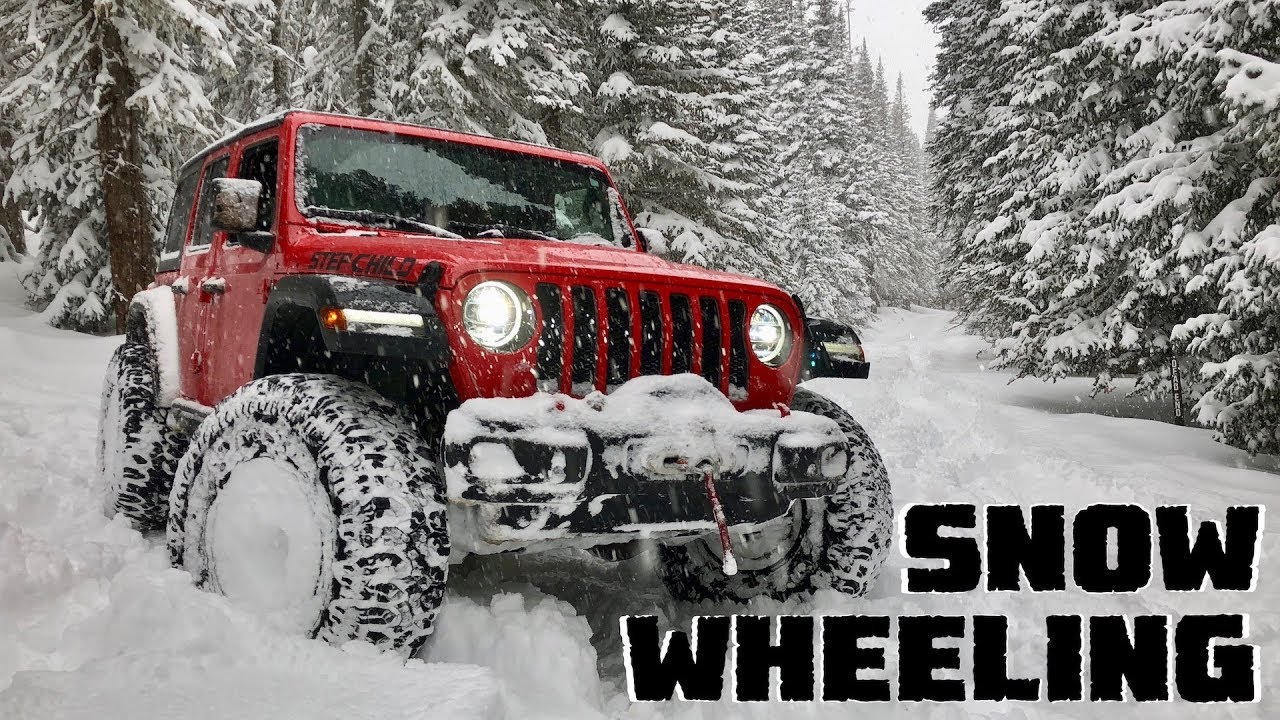 We Go Snow Wheeling in our Jeep Wrangler JLU Rubicon & Test the Milestar  Patagonia Tires! - YouTube