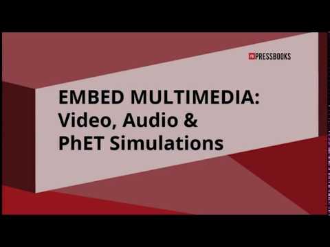 Thumbnail for the embedded element "PressbooksEDU: Embed Video, Audio & Multimedia"