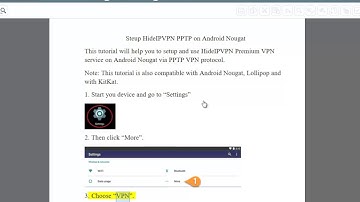Setup HideIPVPN PPTP on Android Nougat