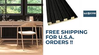 Luxury Slat Wood Paneling, Wall Covering For Interior Spaces