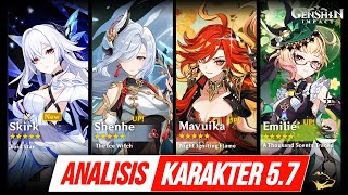 Analisis Karakter 5.7 - Skirk / Mavuika? Emilie Shenhe? Atau Kinich Raiden? - Lapakhuda.com
