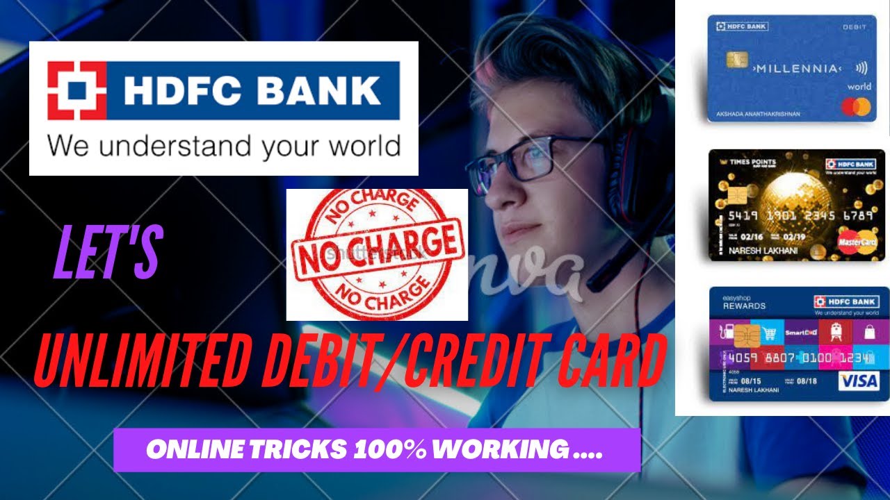 How To Generate Unlimited Hdfc Virtual Debit Card Free Create Netsafe Debit Credit Card Free Youtube