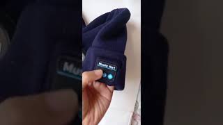 Beanie Bluetooth Headphone Headlight Music Winter Hat