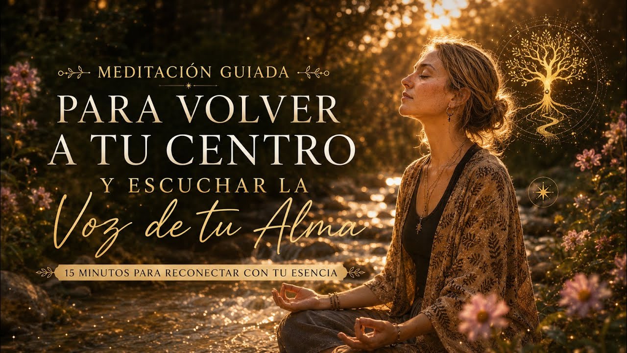 Meditación guiada para volver a tu centro y escuchar la voz de tu alma ...
