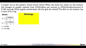 Rotational Kinematics Example Problem #3