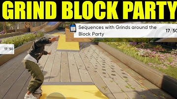 Skate 4 - sequences with grinds around the block party | Block party location (Seasonal tasks guide)