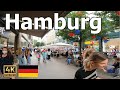 Hamburg  city center and neighborhoods summer walking tour