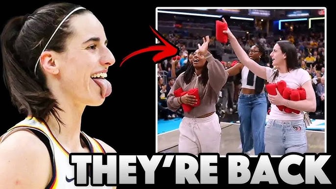 The ENTIRE Fever Team APPEAR At Halftime of PACERS Playoff Game... - YouTube