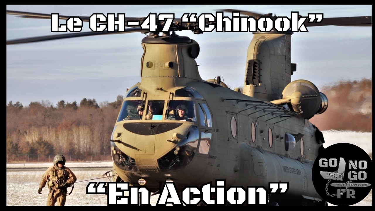 Вертолёт CH-47 Chinook в действии