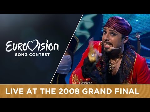 Pirates Of The Sea - Wolves Of The Sea (Latvia) Live 2008 Eurovision Song Contest