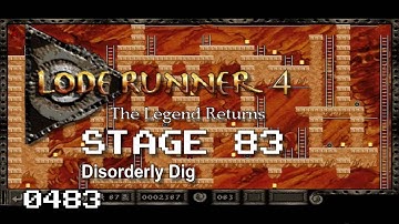 Lode Runner 4 - Stage 83 - Disorderly Dig [0483]