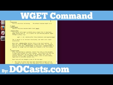 WGET Command | DOCasts | Digital Ocean Screencasts |