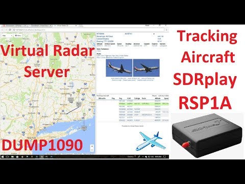 ADSB - Tracking Aircraft With SDRplay RSP1A Running DUMP1090 and Virtual Radar Server