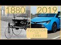 Evolution of cars 1880  2019