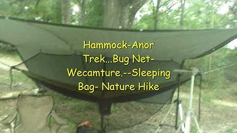 Hammock/ Tarp set-up W/ Bugnet on Lake Victor
