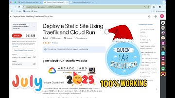 Deploy a Static Site Using Traefik and Cloud Run | #qwiklabs | #level3  | [With Explanation🗣️]