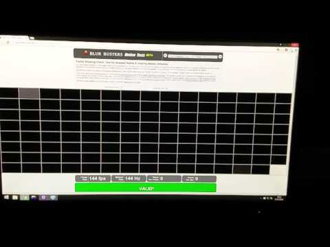 AOC G2460FQ Frame skipping test @144hz fail (Filmed at 150fps)