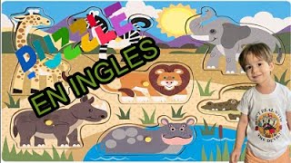 Puzzles #6 para niños pequeños Juegos para bebes Rompecabezas de ANIMALES  INGLES screenshot 4