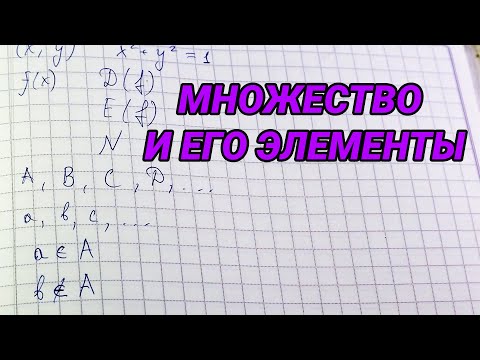 Множество и его элементы – 8 класс алгебра