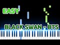 [Easy] Black Swan (Piano Tutorial) BTS(방탄소년단) - D.Dra