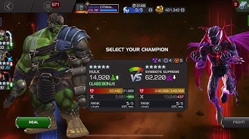 Hulk Ragnarok Solos Double Linked Map 6 Tier 1 Symbiote Supreme