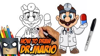 how to draw drmario awesome step by step tutorial