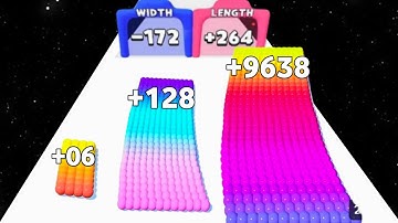 Canvas Run vs Layers Roll - All Level Gameplay (NOOB vs PRO vs HACKER) New Update