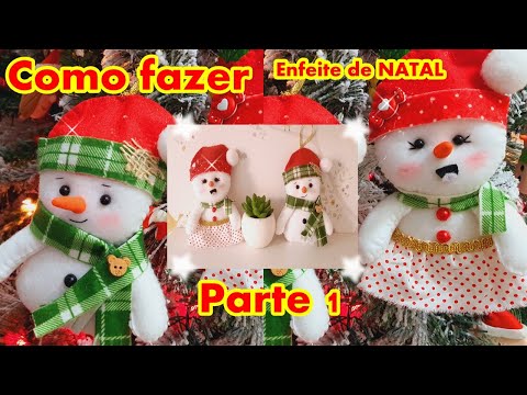 Vídeo: Como Fazer Um Boneco De Neve De Feltro Para A Decoração De Ano Novo