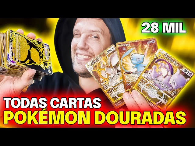 28 MIL REAIS! TODAS AS CARTAS DE OURO DA MINHA COLEÇÃO! Douradas