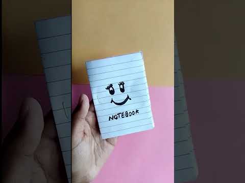 How to make Mini Notebook Without Glue #shorts
