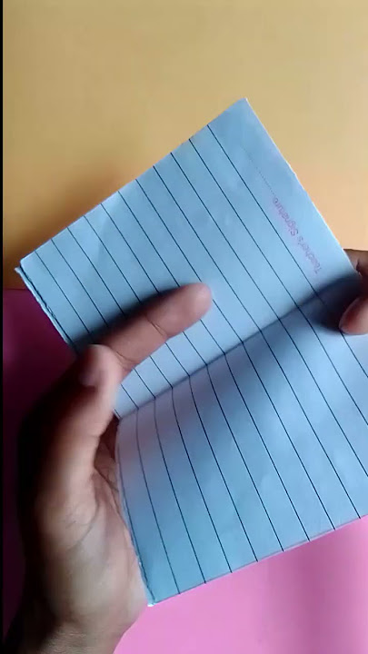 How to make Mini Notebook Without Glue #shorts