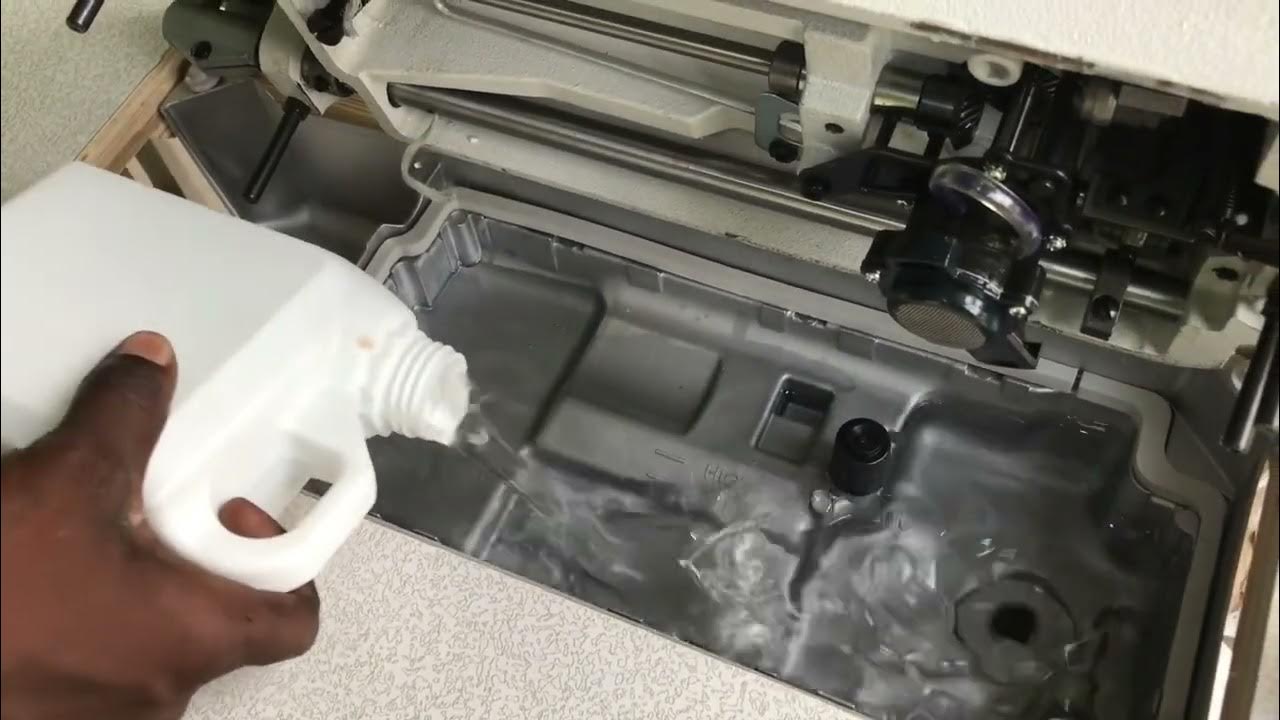 How to oil / lubricate industrial sewing machine. Model 8500 YouTube