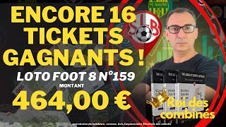 Résultat loto foot 8 n159  Livre   #parisgagnants #parissportifs #lotofoot12