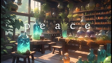 ☮️  Magical "P E A C E" Spell Potion🧙‍♀️✨️Cozy WitchCraft Ambience | Alchemist witchery Summer Magic