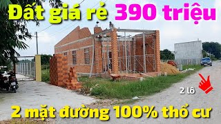 [Đã Bán] 2 lô đất 100% thổ cư 2 mặt đường giá rẻ 390 và 460 triệu sổ hồng riêng ở Hòa Thành Tây Ninh