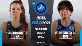 GOLD WW - 50 kg: Sarah Hildebrandt (USA) v. R. YOSHIMOTO (JPN)