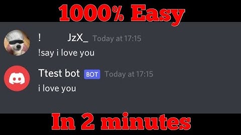 [BDFD] Simple say command in 2 minutes