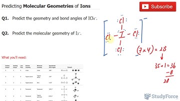⚗️ Predicting Molecular Geometries of Ions (ICl₄⁻ and I₃⁻)