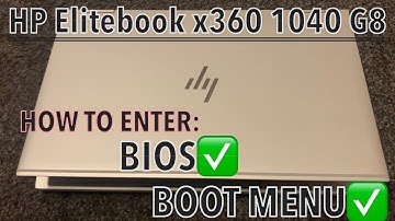 HP Elitebook x360 1040 G8 - How To Enter Bios (UEFI) & Boot Menu