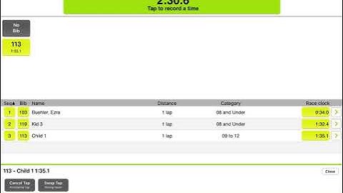 Webscorer app for COFC trial run