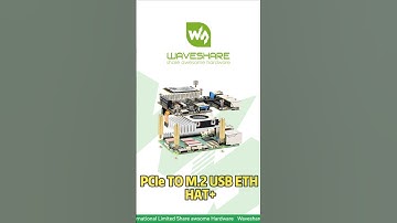 PCIe TO M.2 USB ETH HAT+,Dual USB 3.2 Gen1 High-Speed Ports,Plug & Play PCIe HAT+ Adapter #waveshare