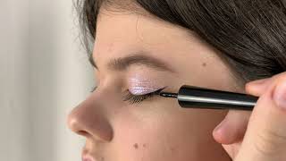 Mascara Volume&long & Eyeliner Ultra Black Soft Brush mihi Make Up Video review screenshot 2